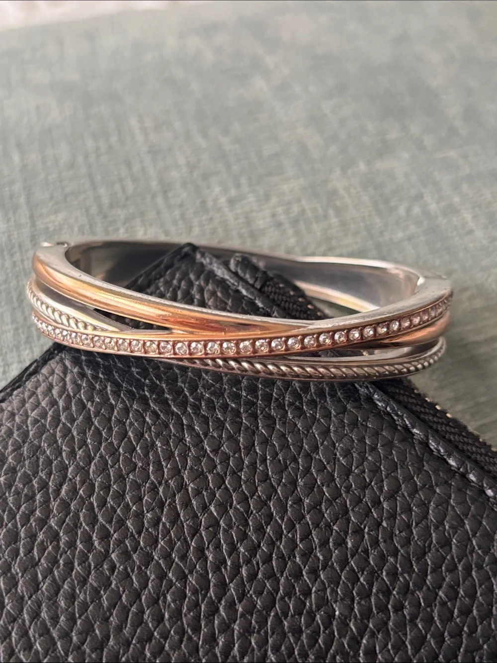 Brighton Neptune’s Ring Two-Tone Crystal Accent Women's Bangle